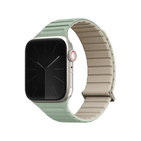 UNIQ REVIX EVO REVERSIBLE MAGNETIC APPLE WATCH STRAP 41/40/38MM - SOFT MINT (SOFT MINT/BEIGE)