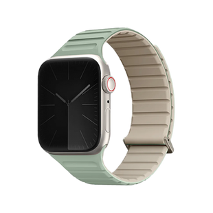 UNIQ REVIX EVO REVERSIBLE MAGNETIC APPLE WATCH STRAP 41/40/38MM - SOFT MINT (SOFT MINT/BEIGE)