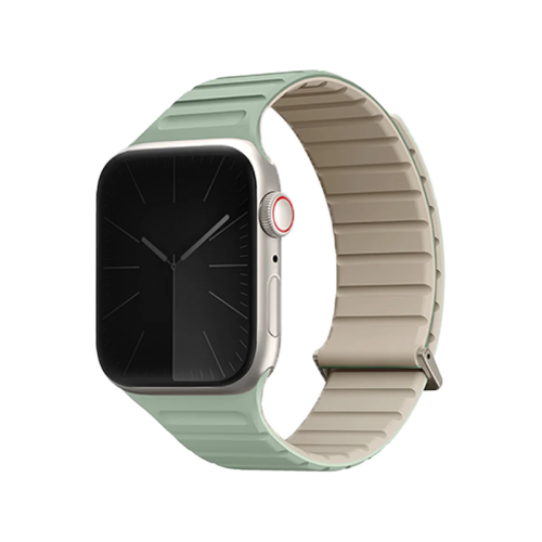 UNIQ REVIX EVO REVERSIBLE MAGNETIC APPLE WATCH STRAP 41/40/38MM - SOFT MINT (SOFT MINT/BEIGE)