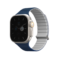 UNIQ REVIX EVO REVERSIBLE MAGNETIC APPLE WATCH STRAP 49/45/44/42MM - ROYAL BLUE (ROYAL BLUE/ CHALK)