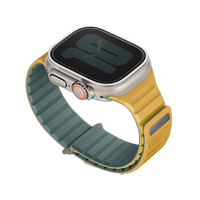 UNIQ REVIX EVO REVERSIBLE MAGNETIC APPLE WATCH STRAP 49/45/44/42MM - VIRIDIAN (VIRIDIAN GREEN/BURNT YELLOW)