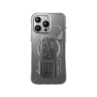 SKINARMA IPHONE 15 PRO (6.1”) HELIO MAG-CHARGE + GRIP-STAND GREY