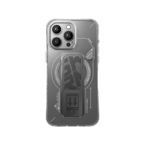 SKINARMA IPHONE 15 PRO (6.1”) HELIO MAG-CHARGE + GRIP-STAND GREY