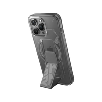 SKINARMA IPHONE 15 PRO (6.1”) HELIO MAG-CHARGE + GRIP-STAND GREY