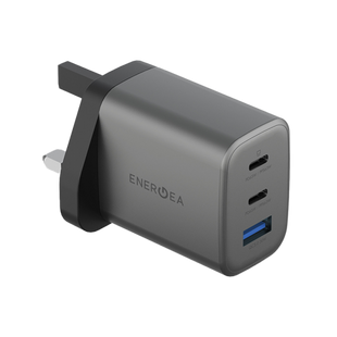 ENERGEA AMPCHARGE GAN65, 2C1A PD/PPS/QC3.0 WALL CHARGER,65W (UK) - GUNMETAL