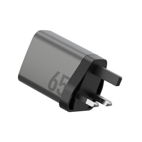 ENERGEA AMPCHARGE GAN65, 2C1A PD/PPS/QC3.0 WALL CHARGER,65W (UK) - GUNMETAL