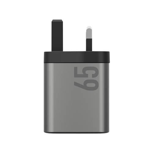 ENERGEA AMPCHARGE GAN65, 2C1A PD/PPS/QC3.0 WALL CHARGER,65W (UK) - GUNMETAL