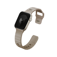 UNIQ STRIDE FKM RUBBER APPLE WATCH STRAP 41/40/38MM - PALE KHAKI (PALE KHAKI)
