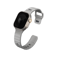 UNIQ STRIDE FKM RUBBER APPLE WATCH STRAP 49/45/44/42MM - CHALK GREY (GREY)