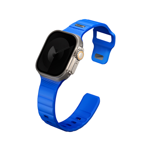 UNIQ STRIDE FKM RUBBER APPLE WATCH STRAP 49/45/44/42MM - COBALT (COBALT BLUE)