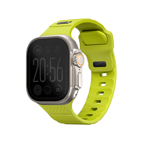 UNIQ STRIDE FKM RUBBER APPLE WATCH STRAP 49/45/44/42MM - LIME GREEN (LIME GREEN)