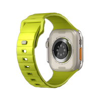 UNIQ STRIDE FKM RUBBER APPLE WATCH STRAP 49/45/44/42MM - LIME GREEN (LIME GREEN)