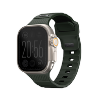 UNIQ STRIDE FKM RUBBER APPLE WATCH STRAP 49/45/44/42MM - MOSS GREEN (GREEN)