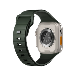 UNIQ STRIDE FKM RUBBER APPLE WATCH STRAP 49/45/44/42MM - MOSS GREEN (GREEN)