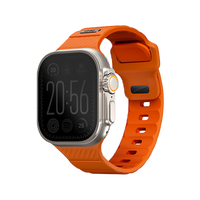 UNIQ STRIDE FKM RUBBER APPLE WATCH STRAP 49/45/44/42MM - VOLT ORANGE (VOLT ORANGE)
