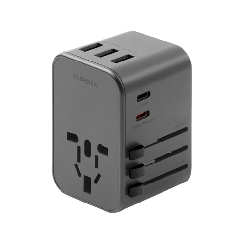 ENERGEA TRAVELWORLD ADAPTER 35, 3A2C 35.5W - GUNMETAL