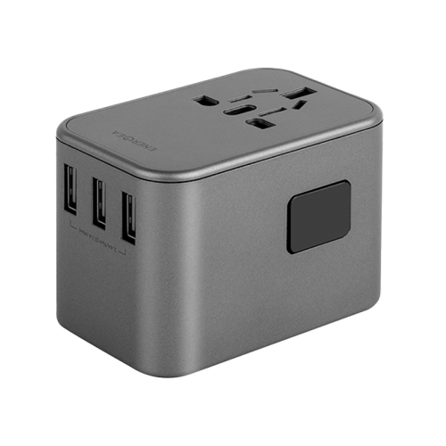 ENERGEA TRAVELWORLD ADAPTER 35, 3A2C 35.5W - GUNMETAL