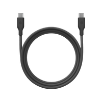BAZIC GOCHARGE WEAVE C-C CABLE 480MBPS, 60W 1.5M - BLACK