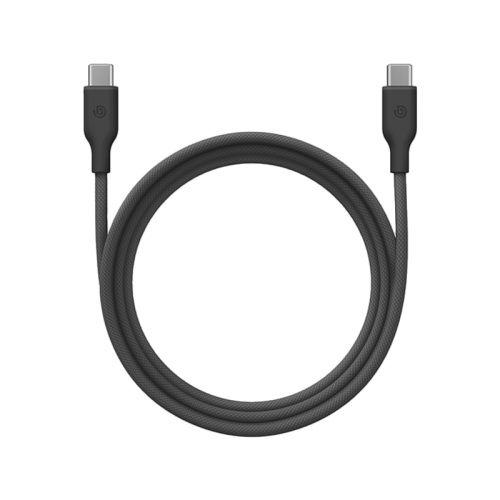 BAZIC GOCHARGE WEAVE C-C CABLE 480MBPS, 60W 1.5M - BLACK