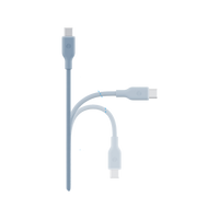 BAZIC GOCHARGE WEAVE C-C CABLE 480MBPS, 60W 1.5M - Blue