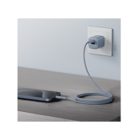 BAZIC GOCHARGE WEAVE C-C CABLE 480MBPS, 60W 1.5M - Blue