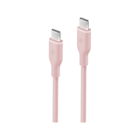 BAZIC GOCHARGE WEAVE C-C CABLE 480MBPS, 60W 1.5M - Pink