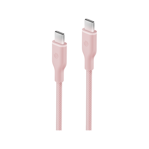 BAZIC GOCHARGE WEAVE C-C CABLE 480MBPS, 60W 1.5M - Pink