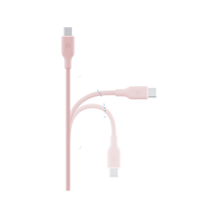 BAZIC GOCHARGE WEAVE C-C CABLE 480MBPS, 60W 1.5M - Pink