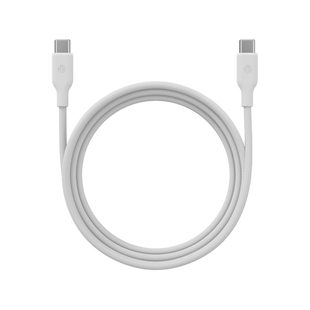 BAZIC GOCHARGE WEAVE C-C CABLE 480MBPS, 60W 1.5M - white