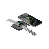 BAZIC GOMAG TRIO PLUS, 3IN1 ELEVATED FOLDABLE MAGNETIC WIRELESS CHARGER 15W IPHONE/WATCH/AIRPODS - GREY