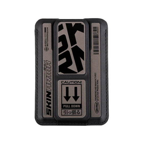 SKINARMA MAG-CHARGE CARD HOLDER WITH GRIP STAND KADO KIRA KOBAI GunMetal