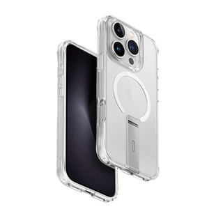 UNIQ HYBRID IPHONE 16 PRO (2024) 6.3 MAGCLICK CHARGING ELEVA WITH VERTICAL STAND - LUCENT (CLEAR)