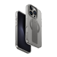 UNIQ HYBRID IPHONE 16 PRO (2024) 6.3 HELDRO MAX MAGCLICK WITH CAMERA STAND - LUCENT (CLEAR)