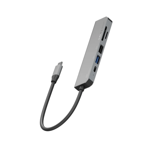 ENERGEA ALUHUB HD 3,6 IN 1  ALUMINIUM ALLOY CHARGING HUB - GUNMETAL