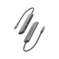 ENERGEA ALUHUB HD 3,6 IN 1  ALUMINIUM ALLOY CHARGING HUB - GUNMETAL