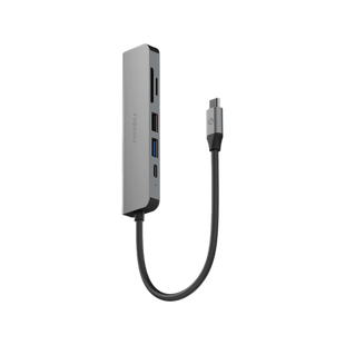 ENERGEA ALUHUB HD 3,6 IN 1  ALUMINIUM ALLOY CHARGING HUB - GUNMETAL