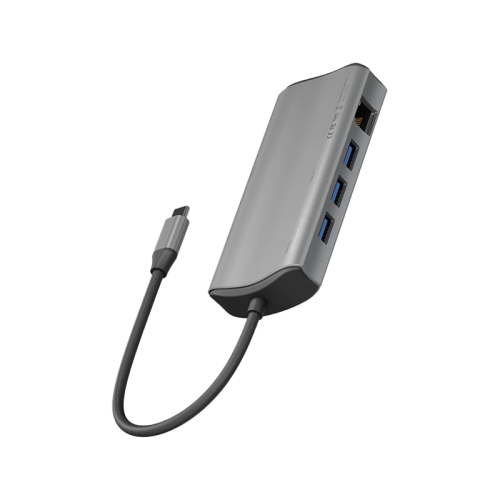 ENERGEA ALUHUB MAX,11 IN 1  ALUMINIUM ALLOY CHARGING HUB - GUNMETAL