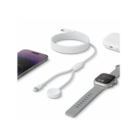 BAZIC GOCHARGE DEUCE CABLE, USB-C TO LIGHTNING WITH WATCH CHARGER 1.8M- WHITE EOL