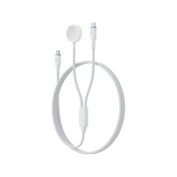 BAZIC GOCHARGE DEUCE CABLE, USB-C TO C WITH WATCH CHARGER 1.8M- WHITE EOL