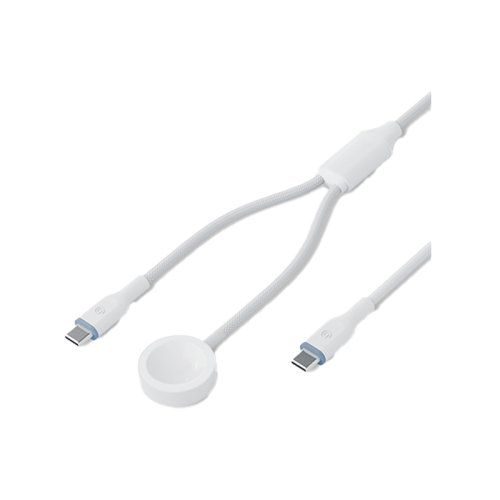 BAZIC GOCHARGE DEUCE CABLE, USB-C TO C WITH WATCH CHARGER 1.8M- WHITE EOL