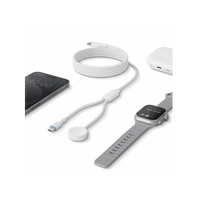 BAZIC GOCHARGE DEUCE CABLE, USB-C TO C WITH WATCH CHARGER 1.8M- WHITE EOL