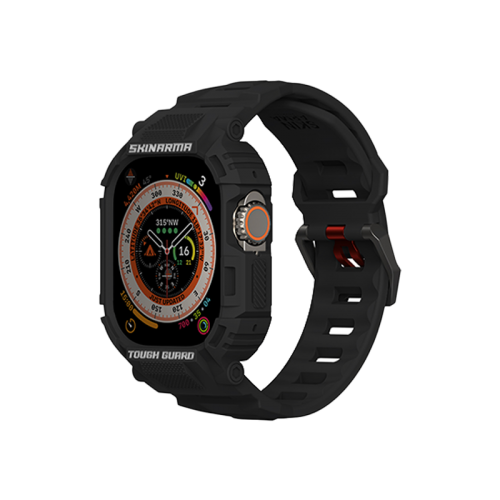 SKINARMA 2-IN-1 APPLE WATCH ULTRA STRAP + CASE MECHA 49 MM Black