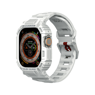 SKINARMA 2-IN-1 APPLE WATCH ULTRA STRAP + CASE MECHA 49 MM Light Grey
