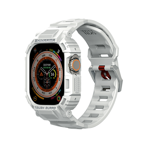 SKINARMA 2-IN-1 APPLE WATCH ULTRA STRAP + CASE MECHA 49 MM Light Grey