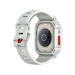 SKINARMA 2-IN-1 APPLE WATCH ULTRA STRAP + CASE MECHA 49 MM Light Grey