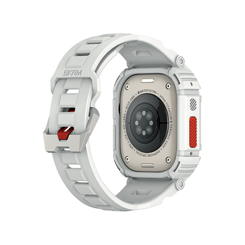 SKINARMA 2-IN-1 APPLE WATCH ULTRA STRAP + CASE MECHA 49 MM Light Grey