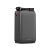 ENERGEA COMPAC ULTRA 67, 20000MAH POWERBANK WITH BUILT IN USB-C CABLE PD67W - GUN