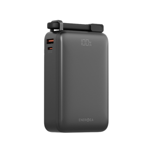 ENERGEA COMPAC ULTRA 67, 20000MAH POWERBANK WITH BUILT IN USB-C CABLE PD67W - GUN