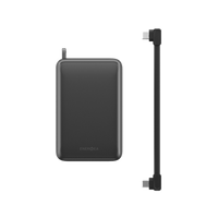 ENERGEA COMPAC ULTRA 67, 20000MAH POWERBANK WITH BUILT IN USB-C CABLE PD67W - GUN