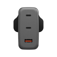 ENERGEA AMPCHARGE GAN100, 3C PD/PPS/SCP/QC3.0/AFC/FCP/ WALL CHARGER,100W (UK) - GUNMETAL